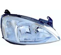 PROPOSTEONLINE Fanale realizzato per Opel CORSA 2000-2002 lato passeggero H7-H7 alogeno con Motore elettrico +indicatore direzione 9196283