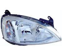 PROPOSTEONLINE Fanale realizzato per Opel CORSA 2002-2003 lato passeggero H7-H7 alogeno con Motore elettrico +indicatore direzione 93173252