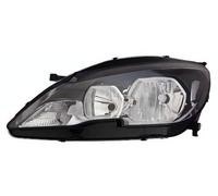 PROPOSTEONLINE Fanale realizzato per Peugeot 308 anni 2013-2017 lato conducente H7-HB3 alogeno con Motore elettrico Parabola nera 9677523080