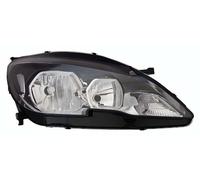 PROPOSTEONLINE Fanale realizzato per Peugeot 308 anni 2013-2017 lato passeggero H7-HB3 alogeno con Motore elettrico Parabola nera 9677522980