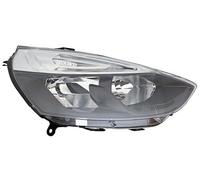 PROPOSTEONLINE Fanale realizzato per Renault CLIO 2016 Destro H7-H1 alogeno con Motore elettrico Parabola e profili interni neri 260103421R