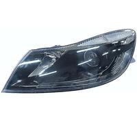 PROPOSTEONLINE Fanale realizzato per Skoda OCTAVIA 2009-2013 lato conducente H7-H1 alogeno con Motore elettrico Parabola nera 1Z1941017S