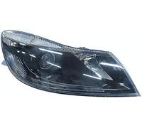 PROPOSTEONLINE Fanale realizzato per Skoda OCTAVIA 2009-2013 lato passeggero H7-H1 alogeno con Motore elettrico Parabola nera 1Z1941018S