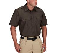 Propper - Camicia Tattica da Uomo, a Maniche Corte, Tessuto SS, Uomo, Tessuto SS., F530138, Marrone dello Sceriffo, XXL