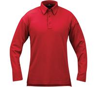 Propper I.C.E. Uomo Performance Manica Lunga Polo Patrol Polizia Sicurezza Rosso