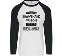 Proprietà Del Film Shawshank Prison Anni '90 Uomo L/S Maglietta Da Baseball
