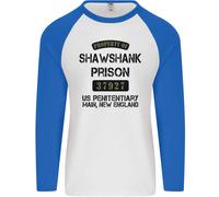 Proprietà Del Film Shawshank Prison Anni '90 Uomo L/S Maglietta Da Baseball