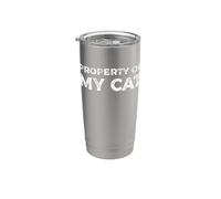 Proprietà Del Mio Gatto Bicchiere termico in acciaio inox doppia parete