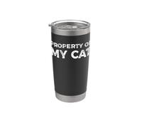 Proprietà Del Mio Gatto Bicchiere termico in acciaio inox doppia parete