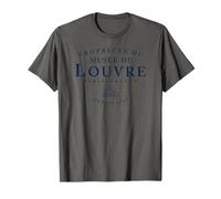 proprietà del Museo del Louvre dal 1793 Navy Print Maglietta
