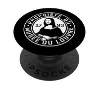 Proprietà del Museo del Louvre Parigi Francia Est. 1793 Francobollo PopSockets PopGrip Adesivo