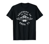 Proprietà dell'area 51 Top Secret UFO Aliens UAP Maglietta