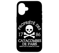 Proprietà delle Catacombe di Parigi 1786 Stop Empire of Death Custodia per iPhone 16