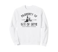 proprietà dell'isola di Skye Scotland Distressed Black Print Felpa