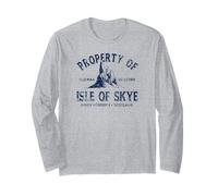 proprietà dell'Isola di Skye Scozia Distressed Navy Print Maglia a Manica