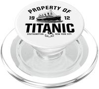 Proprietà di Titanic 1912 White Star Line Black Print PopSockets PopGrip per MagSafe