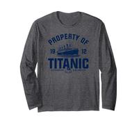 proprietà di Titanic 1912 White Star Line Navy Print Maglia a Manica