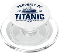 Proprietà di Titanic 1912 White Star Line Navy Print PopSockets PopGrip per MagSafe