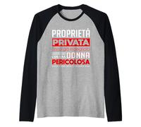 proprietà privata Sono già impegnato con Una Donna Maglia con Maniche Raglan