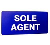 Proprietà Vendite Etichette Blu 50x25mm Rettangoli Immobiliare & Locazione