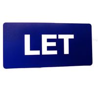 Proprietà Vendite Etichette Blu 50x25mm Rettangoli Immobiliare & Locazione