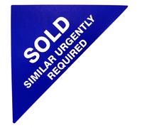 Proprietà Vendite Etichette Blu Large Triangoli Immobiliare E Locazione Agenti