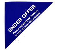 Proprietà Vendite Etichette Blu Large Triangoli Immobiliare E Locazione Agenti