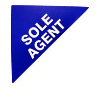 Proprietà Vendite Etichette Blu Piccolo Triangoli Immobiliare E Locazione Agenti