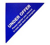 Proprietà Vendite Etichette Blu Piccolo Triangoli Immobiliare E Locazione Agenti