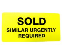 Proprietà Vendite Etichette Giallo 50x25mm Rettangoli Immobiliare E Locazione