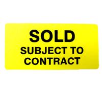 Proprietà Vendite Etichette Giallo 50x25mm Rettangoli Immobiliare E Locazione