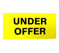 Proprietà Vendite Etichette Giallo 50x25mm Rettangoli Immobiliare E Locazione