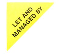 Proprietà Vendite Etichette Giallo Grande Triangoli Immobiliare E Locazione