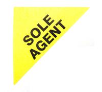 Proprietà Vendite Etichette Giallo Grande Triangoli Immobiliare E Locazione