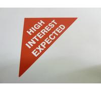 Proprietà Vendite Etichette Rosso Grande Triangoli Immobiliare & Locazione