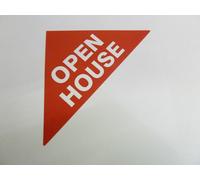 Proprietà Vendite Etichette Rosso Grande Triangoli Immobiliare & Locazione