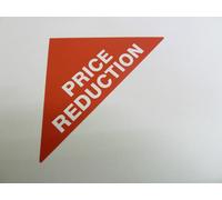 Proprietà Vendite Etichette Rosso Grande Triangoli Immobiliare & Locazione