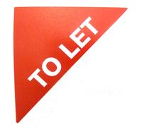 Proprietà Vendite Etichette Rosso Piccolo Triangoli Immobiliare E Locazione