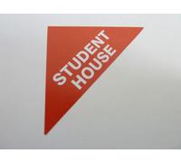 Proprietà Vendite Etichette Rosso Piccolo Triangoli Immobiliare E Locazione