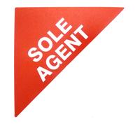 Proprietà Vendite Etichette Rosso Piccolo Triangoli Immobiliare E Locazione