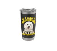 Proprietario Coton De Tulear Se non posso portare il mio cane non vado Bicchiere termico in acciaio inox doppia parete