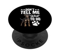 Proprietario del cane Amante dei cuccioli Tell Me Pet Lover Australian Kelpie PopSockets PopGrip Adesivo