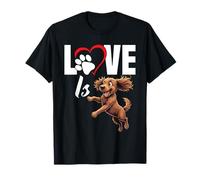 Proprietario del cane Boykin Spaniel Amante dei cani Love Is Boykin Spaniel Maglietta