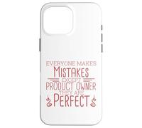 Proprietario del prodotto Perfetto Scrum e Scrum Master Custodia per iPhone 16 Pro Max