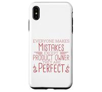 Proprietario del prodotto Perfetto Scrum e Scrum Master Custodia per iPhone XS Max