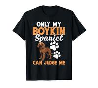 Proprietario di cani Amante degli animali Amante dei cani Judge Me Boykin Spaniel Maglietta