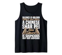 Proprietario di Cani Appassionato Amante dei Cani Silenzio Cinese Shar Pei Canotta