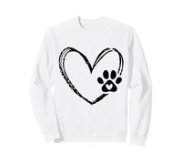 Proprietario di San Valentino Cane Amore Cuore E Zampa Pet Felpa