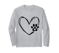 Proprietario di San Valentino Cane Amore Cuore E Zampa Pet Maglia a Manica