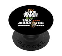 Proprietario di uccelli pappagallo Chi sei Caicco dal ventre bianco PopSockets PopGrip Adesivo